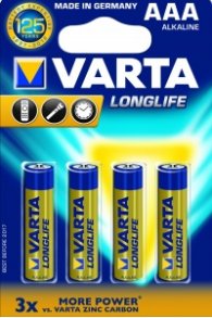 Батерия VARTA LONGLIFE LR 03 AAA   4 бр.