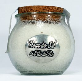 Келтска морска сол Fleur de Sel, стъклен буркан с корков капак 200 гр
