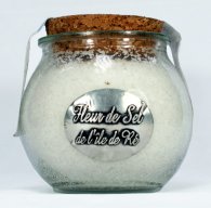 Келтска морска сол Fleur de Sel, стъклен буркан с корков капак 200 гр