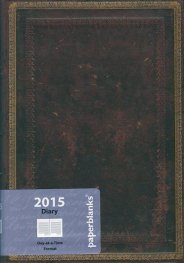Бележник Paperblanks Diary 2015 Black Moroccan Midi/ 7201