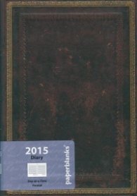 Бележник Paperblanks Diary 2015 Black Moroccan Midi/ 7201