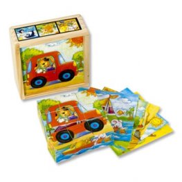 Toys Pino 9 кубчета 4413S1 веселите животни