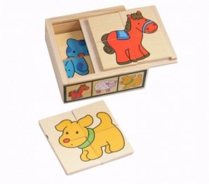 Toys Pino пъзел ферма -6 пъзела по 4 елемента 6861-2