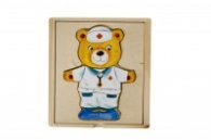 Toys Pino пъзел за обличане - мече момче 4711-1