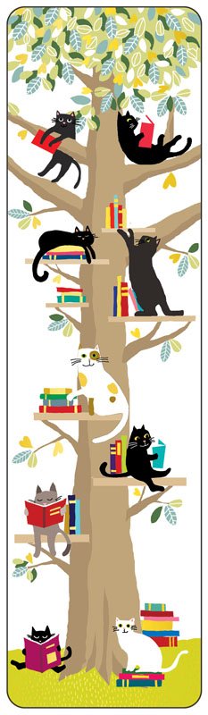 Книгоразделител - Котешка библиотека CARTES D'ART