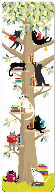 Книгоразделител - Котешка библиотека CARTES D'ART