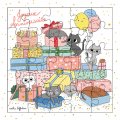 Картичка пъзел - Честит рожден ден с котета CARTES D'ART